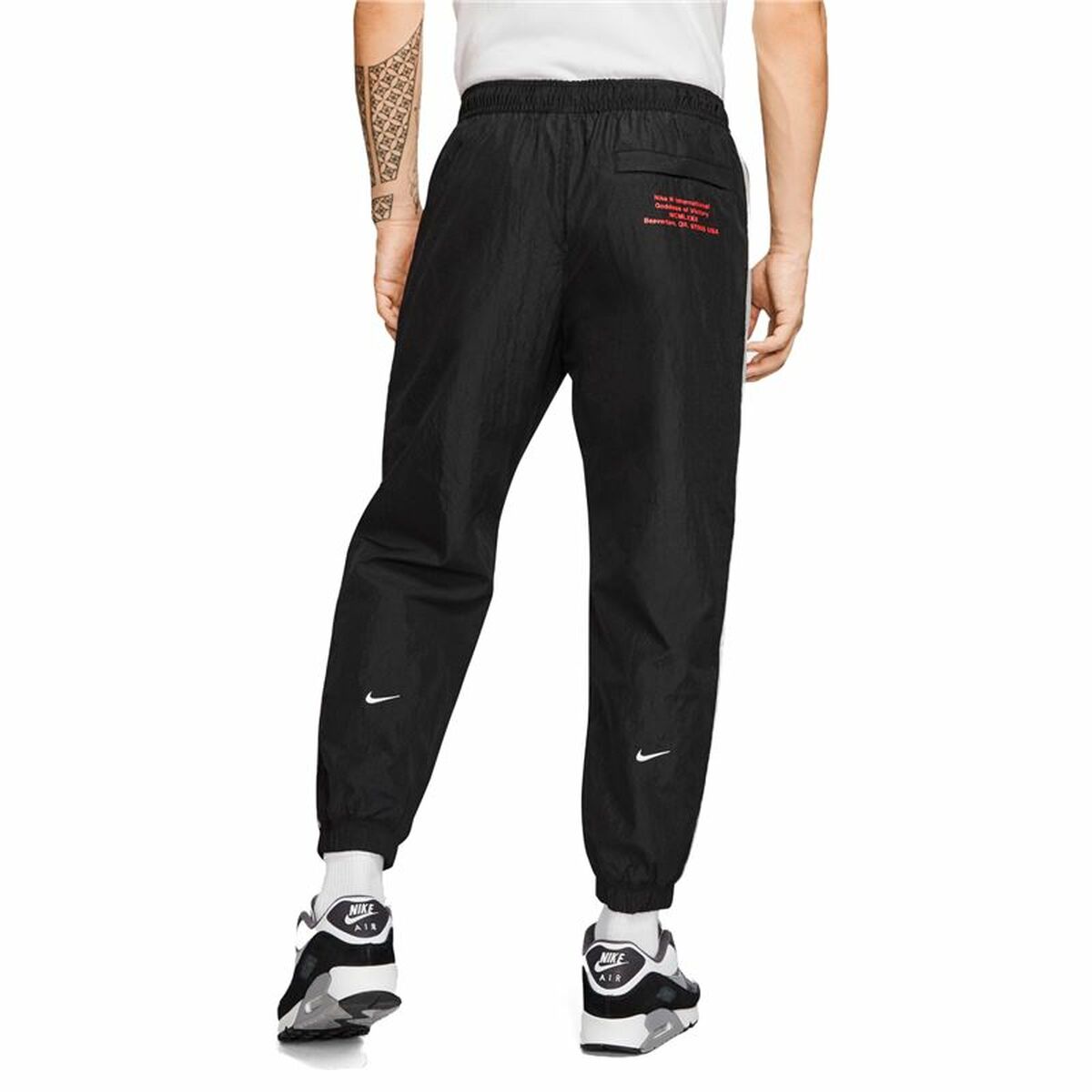 Children's Tracksuit Bottoms Nike Swoosh  Black