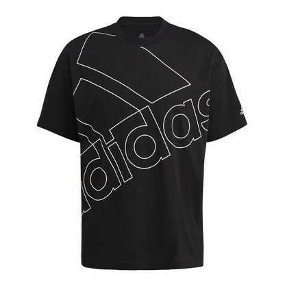 Men’s Short Sleeve T-Shirt Adidas Giant Logo Black